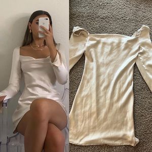 PRINCESS POLLY CHAMPAGNE DRESS